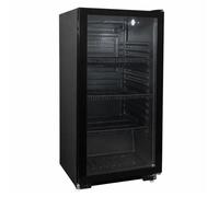 Armoire à boissons réfrigérée - 100L - 1 porte vitrée - +2/+10°C - Noir