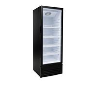 Armoire à Boissons Réfrigérée 356L Noir/Blanc - 1 Porte Vitrée - +2/+10°C - LED - R290
