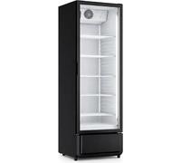 Armoire à Boissons Réfrigérée 380 Litres Noire et Blanche - 1 Porte Vitrée