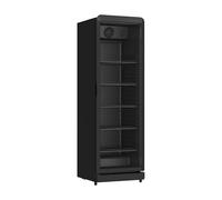 Armoire à Boissons Réfrigérée 400 Litres Noire Luxe - 1 Porte Vitrée