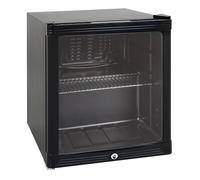 Armoire à boissons réfrigérée 52L - 1 porte vitrée - LED - R600a - +2/+10°C - 3 grilles - noire