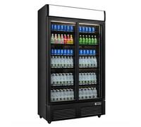 Armoire à boissons réfrigérée - 720 L - 2 portes coulissantes - Canopy lumineux - Froid ventilé +2/+8°C