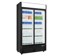 Armoire à boissons réfrigérée - PESAGE MB - 720 L (736 L net) - 2 portes vitrées coulissantes - Canopy lumineux