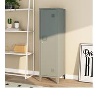 Armoire à casier Kurikka métallique vérouillable 137 x 38 x 38 cm gris foncé