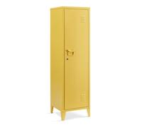 Armoire à casier Kurikka métallique vérouillable 137 x 38 x 38 cm jaune