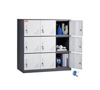 Armoire à Casier Pour Employés Avec Fente Pour Cartes et Clés 9 Portes Capacité 30kg