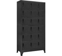 Armoire à casiers Anthracite 90x40x180 cm Acier Anthracite G