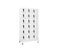 Armoire à Casiers Noir 90x45x180 cm Acier Classeur Meuble de Rangement vidaXL