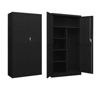 Armoire à Casiers Gris Clair 90x40x180 cm Acier Rangement Verrouillable vidaXL