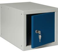 Armoire à casiers gris clair/bleu gentiane H450xL450xP450mm 1 compartiment