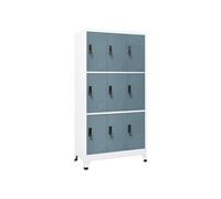 Armoire à casiers Gris clair et gris foncé 90x45x180 cm Acier339811