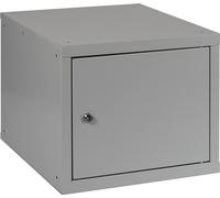 Armoire à casiers gris clair/gris clair H350xL400xP450mm 1 compartiment