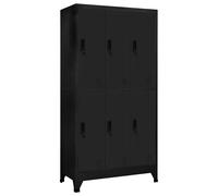 Armoire à Casiers Noir 90x45x180 cm Acier Classeur Meuble de Rangement vidaXL