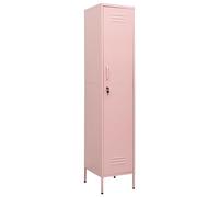 vidaXL Armoire à casiers 336256 35x46x180 cm en acier Rose