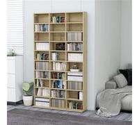 vidaXL Armoire à CD 801781 Chêne sonoma Bois d'ingénierie 102x16x177,5 cm