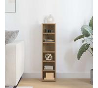 Armoire à CD Gris Béton Bois d'Ingénierie Etagère de Rangement Bureau vidaXL
