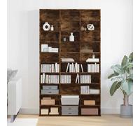 vidaXL Armoire à CD Chêne fumé Étagère Meuble de rangement 100x23x89,5 cm 815483