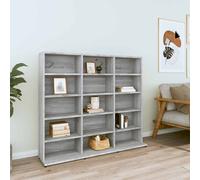 vidaXL Armoire à CD Sonoma gris 102x23x177,5 cm Bois d'ingénierie 815091
