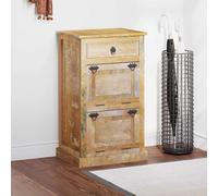 Vidaxl Armoire À Chaussures 4 Couches Avec Tiroir Bois De Récupération Multicolore