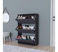 Armoire à chaussures 'Aurskog' 110x73,5x24cm anthracite