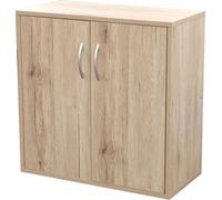 Armoire à chaussures avec 3 étagères et 2 portes - 60x30xH60 cm, couleur chêne Sonoma - Collection SONORIA
