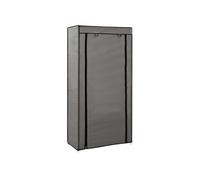 vidaXL Armoire à chaussures avec housse Gris 58x28x106 cm Tissu 282430