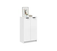 Armoire à chaussures Blanc 59x35x100 cm Bois d ingénierie