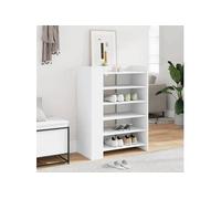 Armoire à chaussures blanc 74,5x37,5x100 cm bois d'ingénierie, rangement de chaussures, armoire de rangement de 848430
