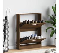 Armoire à Chaussures Chêne Fumé 59x17x150 cm Bois d'Ingénierie Étagère vidaXL