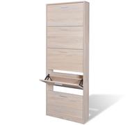 vidaXL Meuble à chaussures en bois avec 5 compartiments Aspect chêne 241241