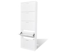 Armoire à Chaussures Chêne Fumé 59x17x150 cm Bois d'Ingénierie Étagère vidaXL