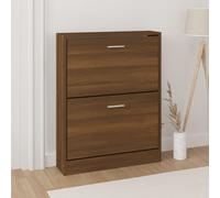Armoire à Chaussures Chêne Fumé 59x17x150 cm Bois d'Ingénierie Étagère vidaXL