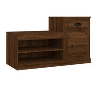 Armoire À Chaussures Chêne Marron 100x42x60cm Bois D'ingénierie Vidaxl Vidaxl Marron