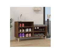Vidaxl Armoire À Chaussures Chêne Marron 102x36x60cm Bois D'ingénierie Marron