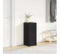Armoire à chaussures chêne noir 29 5x34x76 cm bois d ingénierie