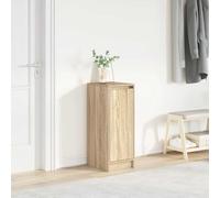 vidaXL Armoire à chaussures – chêne noir – 29,5 x 34 x 76 cm – bois d'ingénierie