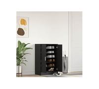 vidaXL Armoire à chaussures chêne noir 60x35x92 cm bois d'ingénierie