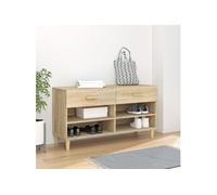 Armoire à chaussures Chêne sonoma 102x35x55cm Bois d ingénierie