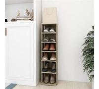 vidaXL Armoire à chaussures – Étagère avec rangement, scandinave, chêne Sonoma
