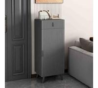 Armoire à Chaussures en Bois Blanc étroit avec tiroirs et Portes Meubles E Modernes pour Chambre à Coucher et Couloir 40 cm / 15,7 Pouces Solution de Stockage élégante