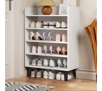 Armoire à Chaussures en Bois Massif étroit - Solution de Rangement cachée indépendante avec étagères pour E - Perfect pour Les Petits espaces élégants et Chaussures fonctionnelles