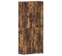 vidaXL Cabinet à Chaussures avec Porte Multicolore 80 x 35.5 x 180 cm, Meuble à Chaussures de Salon, Rangement Moderne, étagère compacte, Unis pour Hall, Simple et Efficace !