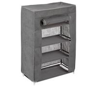 Armoire À Chaussures En Tissu Capacité 12 Paires - Gris Foncé Gris