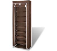 Armoire à chaussures Étagère à chaussures 8 couches 57 x29 x162 cm Marron