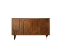 Armoire À Chaussures Étagère à Chaussures d'Entrée Ménagère 160 cm, Meuble de Rangement Décoratif en Bois Massif Vintage, Adapté au Salon, Entrée, Couloir Armoire De Rangement Pour Chaussures(A)