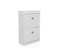 ESTHA 2 - Armoire à chaussures Blanc