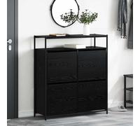 Vidaxl Cabinet À Chaussures Avec 4 Tiroirs À Rabat En Bois Ancien 100x34x112 Cm