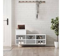 Armoire à Chaussures Étagère Rangement Entrée Couloir Bois d'Ingénierie vidaXL
