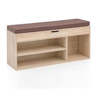 Armoire à chaussures - FINEBUY - Banc de Rangement à Chaussure Entrée - 3 tiroirs - Sonoma