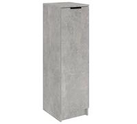 vidaXL Armoire à Chaussures Étagère Organiseur de Chaussures Meuble d'Entrée Meuble de Rangement Intérieur Gris Béton 30x35x100 cm Bois d'Ingénierie